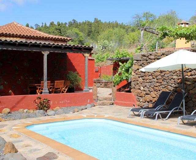 Bijzondere accommodaties Casita La Graja in Puntagorda (La Palma, Spanje)