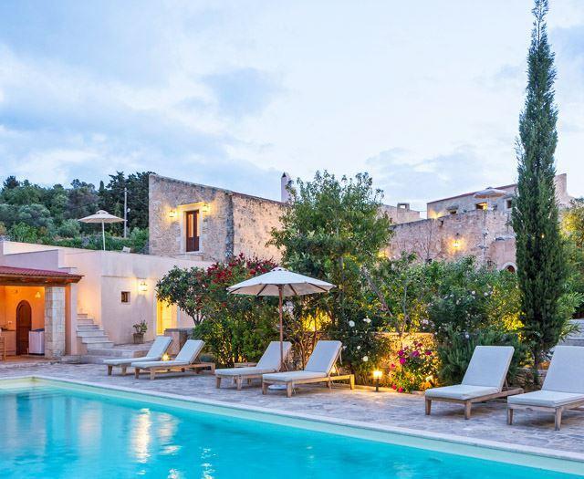 Bijzondere accommodaties Kapsaliana Village Hotel in Kapsaliana Arkadi (Kreta, Griekenland)