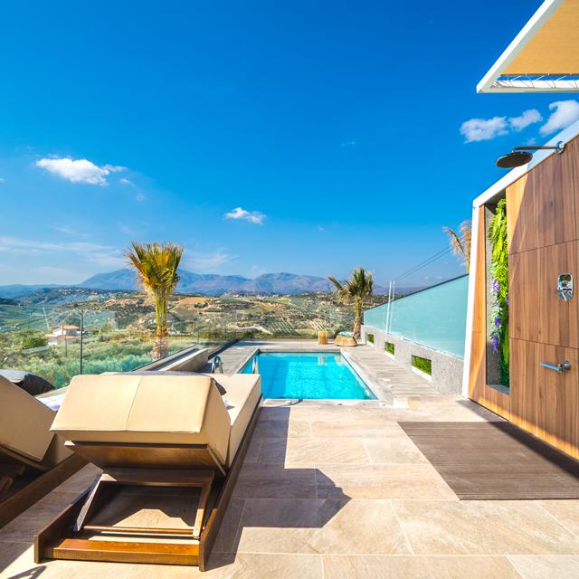 Bijzondere accommodaties Oleas Luxury Suites in Voutes (Kreta, Griekenland)