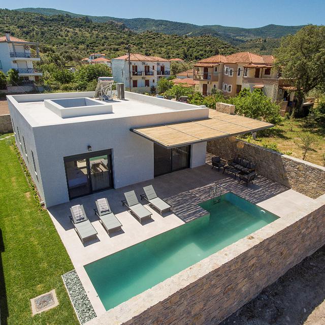 Bijzondere accommodaties Bluebell Villas in Anaxos (Lesbos, Griekenland)