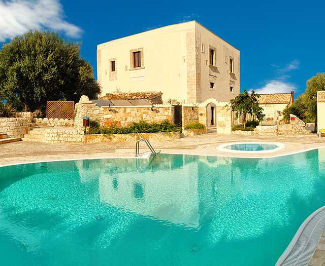 Bijzondere accommodaties Relais Torre Marabino in Ispica (Sicilië, Italië)